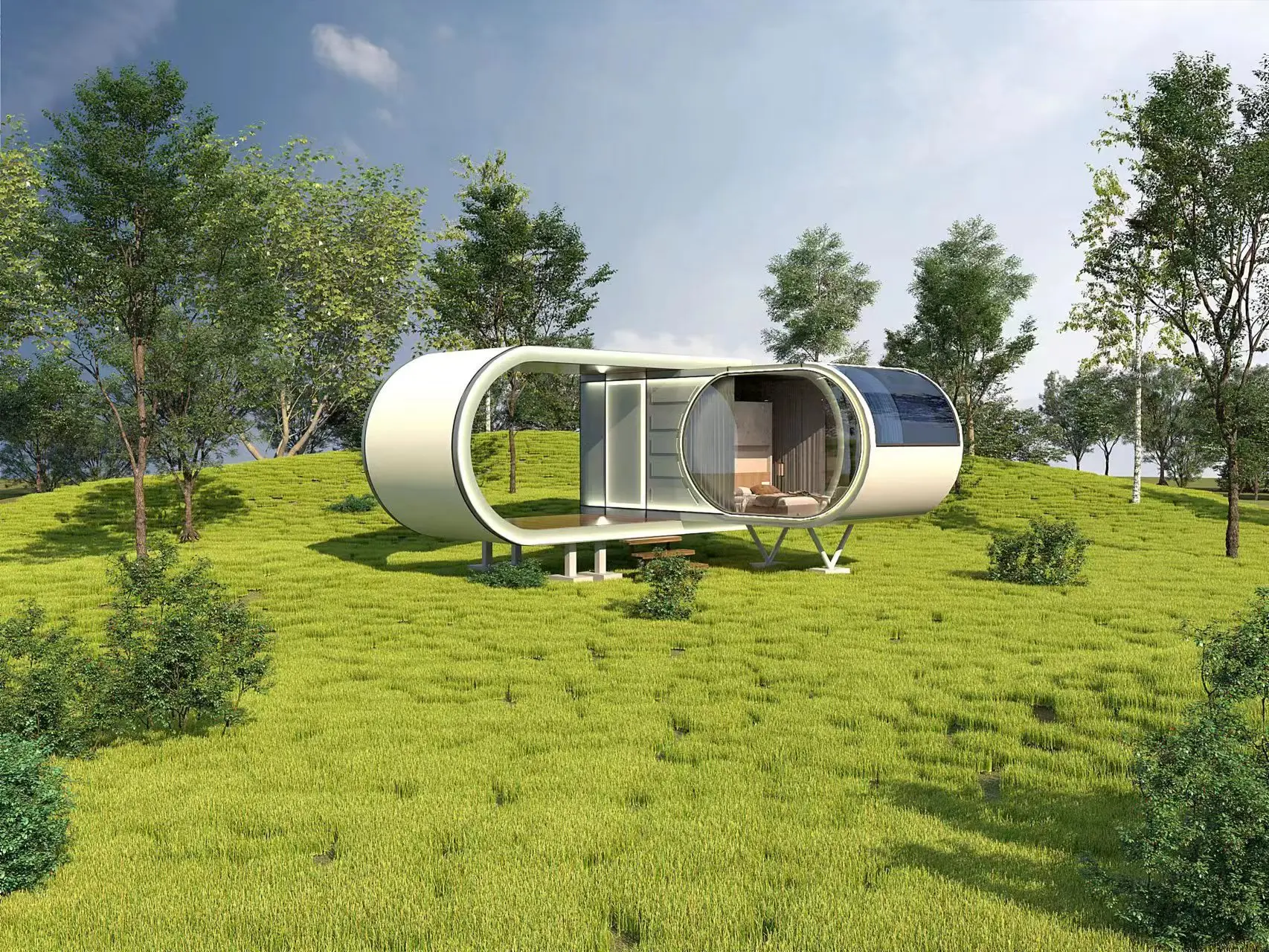 Beach Hotel Homestay Prefabricated Container House,Space Module,Apple ...