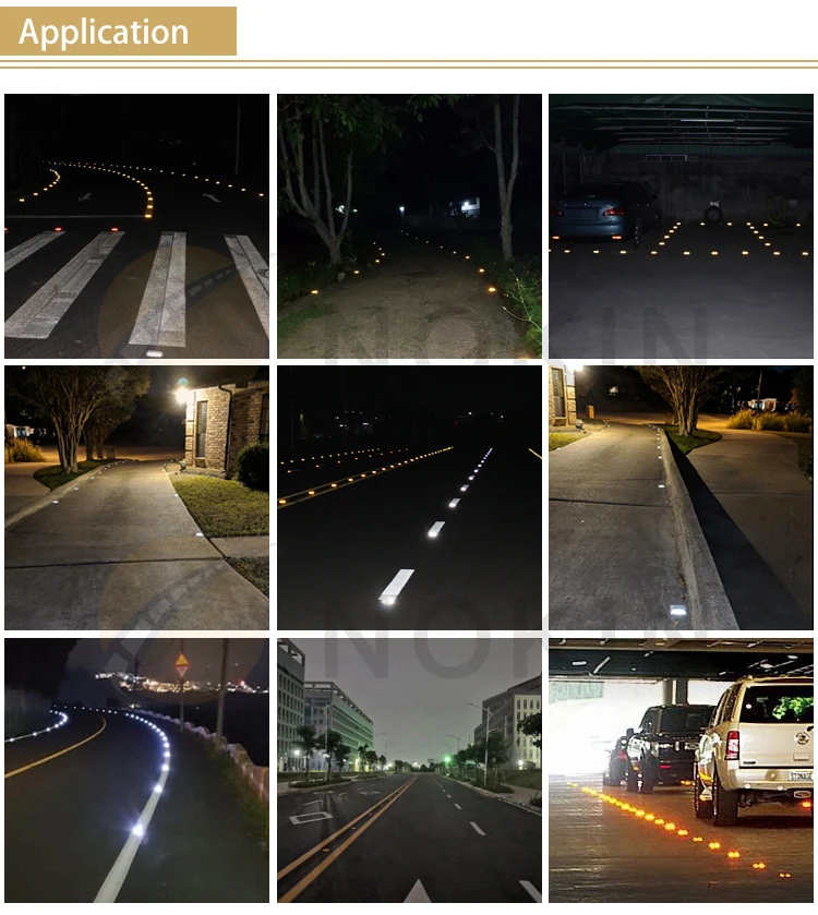 Plastic Marking Reflective Raised Pavement Markers Cat Eyes Road Stud