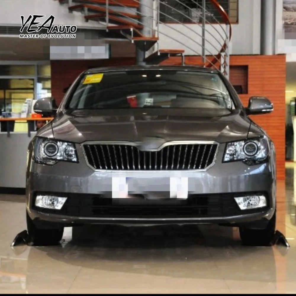 product car headlight glass lampshade cover lens for skoda superb head light lens cover 2013 2014 2015 headlights cover-7