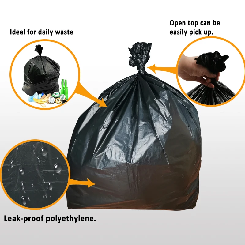 10/50pcs, 55-60 Gallon Heavy-Duty Garbage Bags, Large Garbage Bags