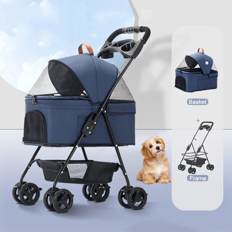 High Quality Folding Easy Walk Travel Carrier Pet Stroller For Dogs And ...