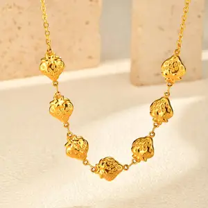 Hot Selling Stainless Steel Strawberry Shape Choker Necklace Link Chain Necklace for Women