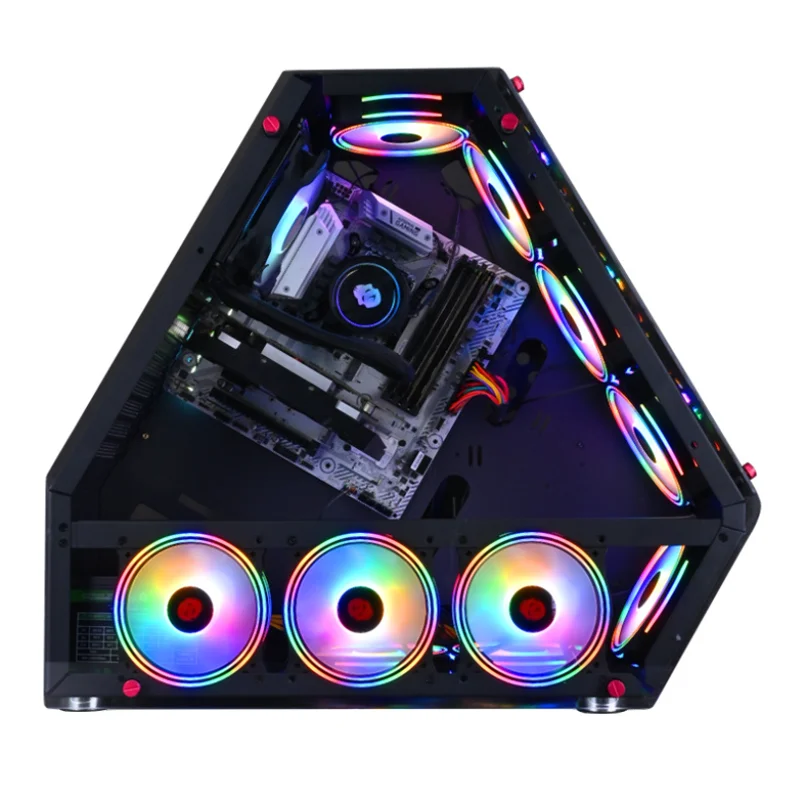 Top Quality Triangle Computer case Acrylic Desktop in Stock