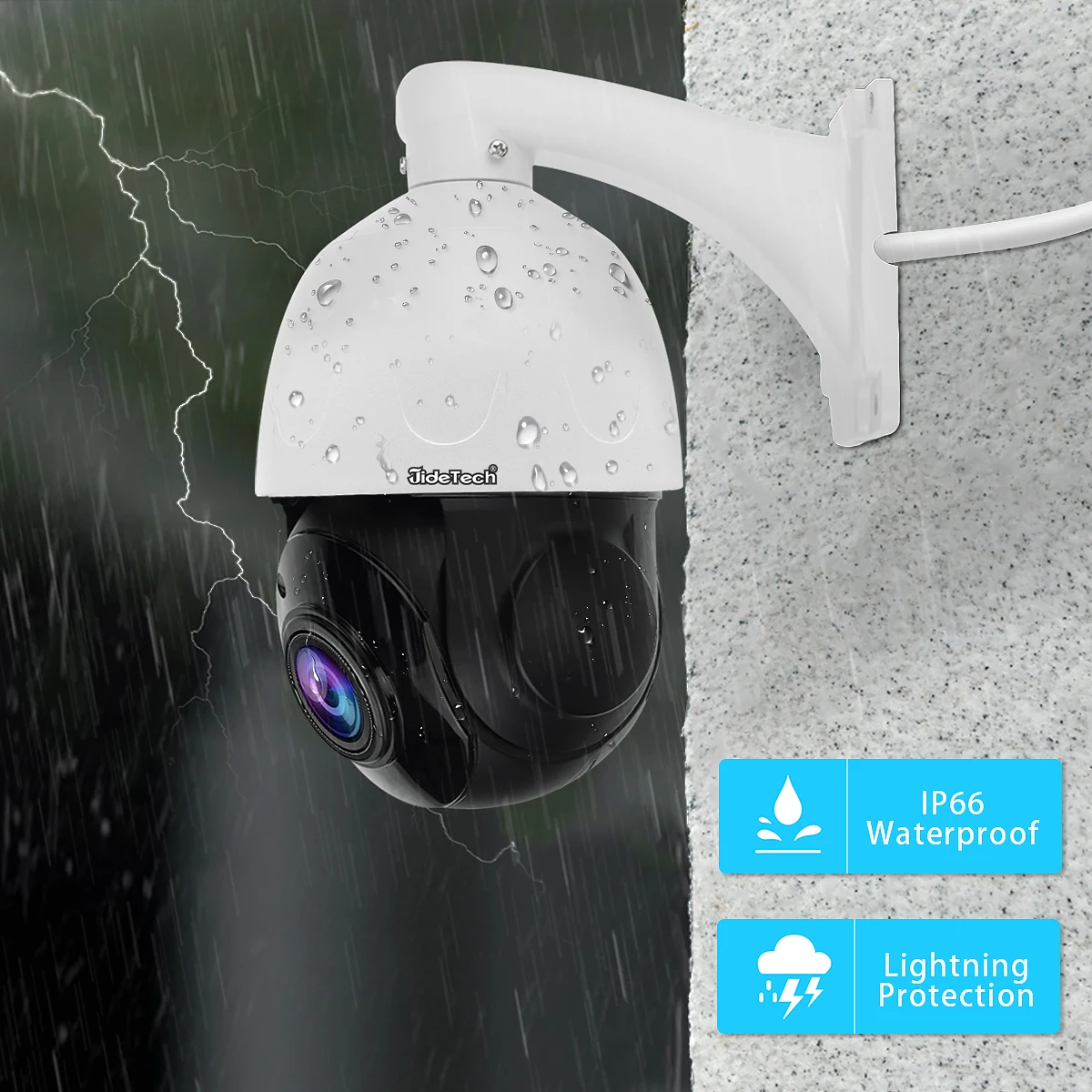 Long Range 200m Ir Distance 4.5inch Metal Speed Dome Ptz 4k 8mp Poe