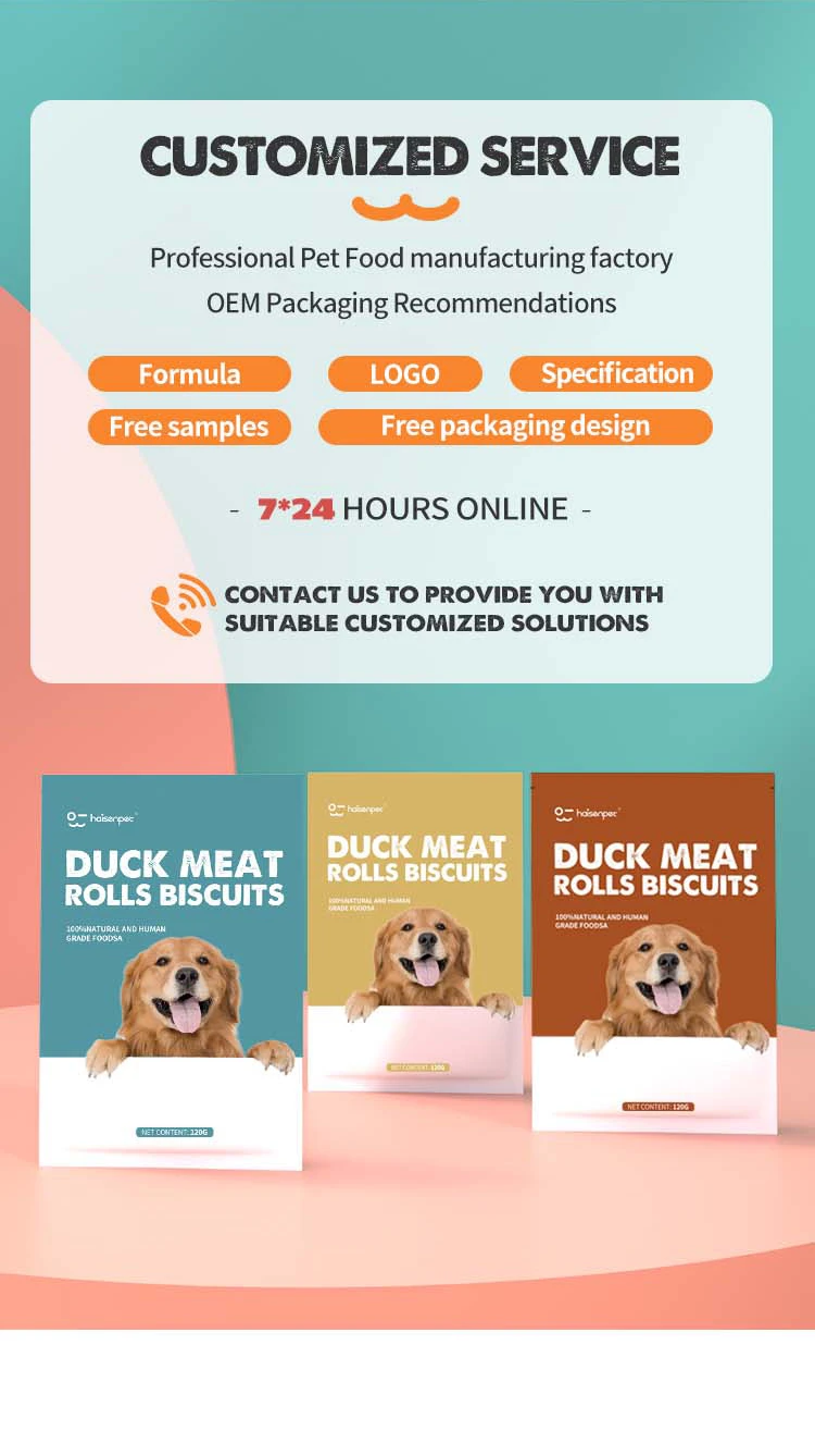 Dog Food Suppliers Wholesale High Protein Molar Nutrition 200g Duck Pet