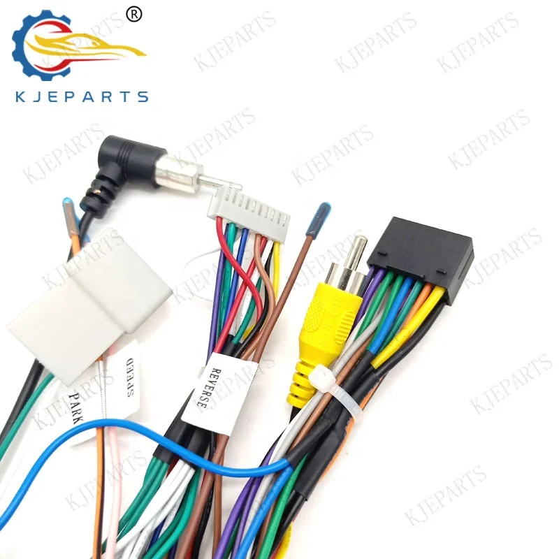 Auto 22Pin 32Pin Video Canbus Wiring Harness with Canbus for 2014 Nissans Qashqai-Xtrails Car Android Player