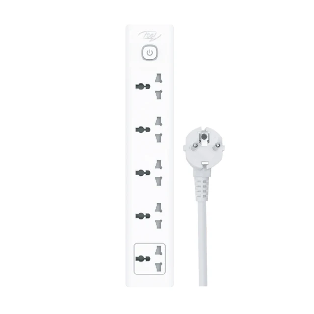 Power strip with 5 plugs 3M cable for multiple security protection of the desktop power strip 30pcs/ctn