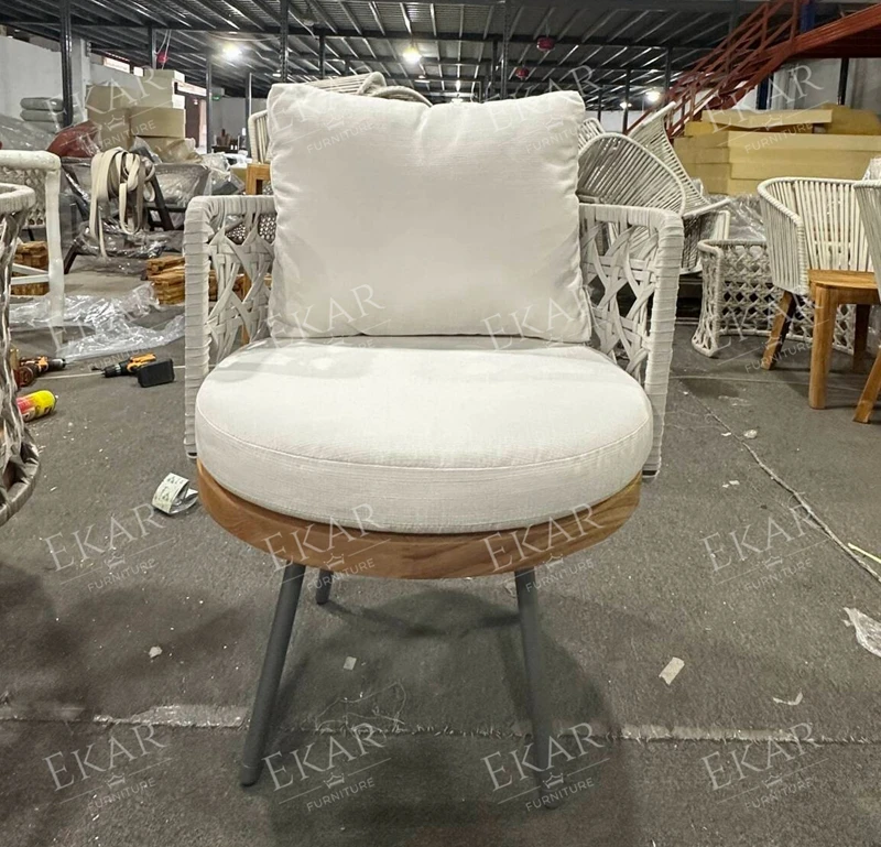 Modern woven craftsmanship outdoor dining chairs - outdoor dining chairs factory