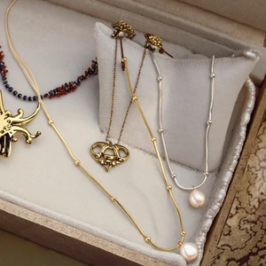 2026 New Arrival Pearl Necklace Elegant Knot Love Necklace Gift 925 Sterling Silver Pearls Necklace