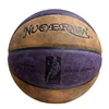 No 7 purple and yellow cowhide