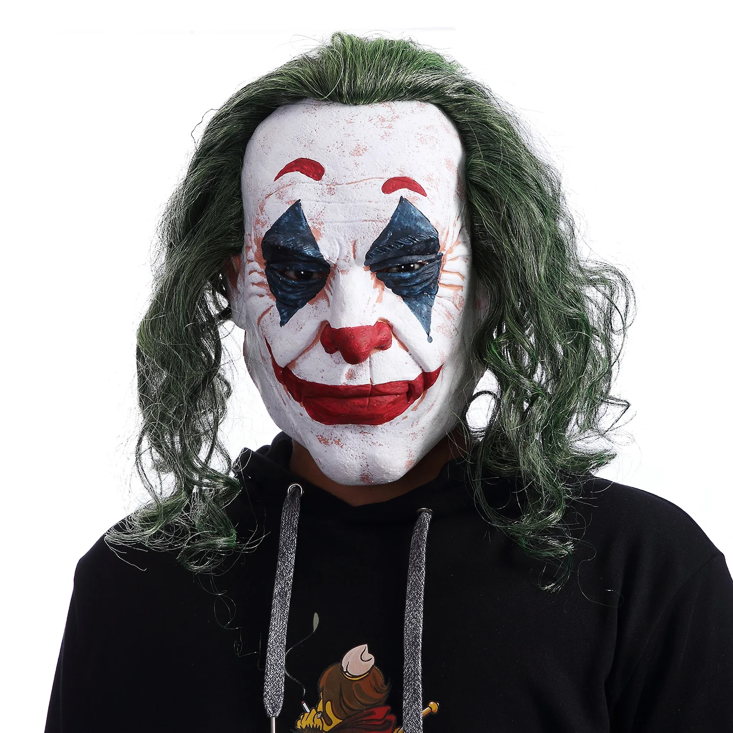 Joker Mask Movie The Dark Knight Mask With Green Hair Wig Halloween Latex  Mask Blue The Dark Knight Joker Child's Costume - Buy Halloween Costume  Props Joker Mask Movie The Dark Knight