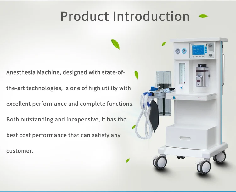 Hospital Medical Equipment Mobile Maquina De Anestesia Anesthesia / Anasthesia / Anestesia Machine