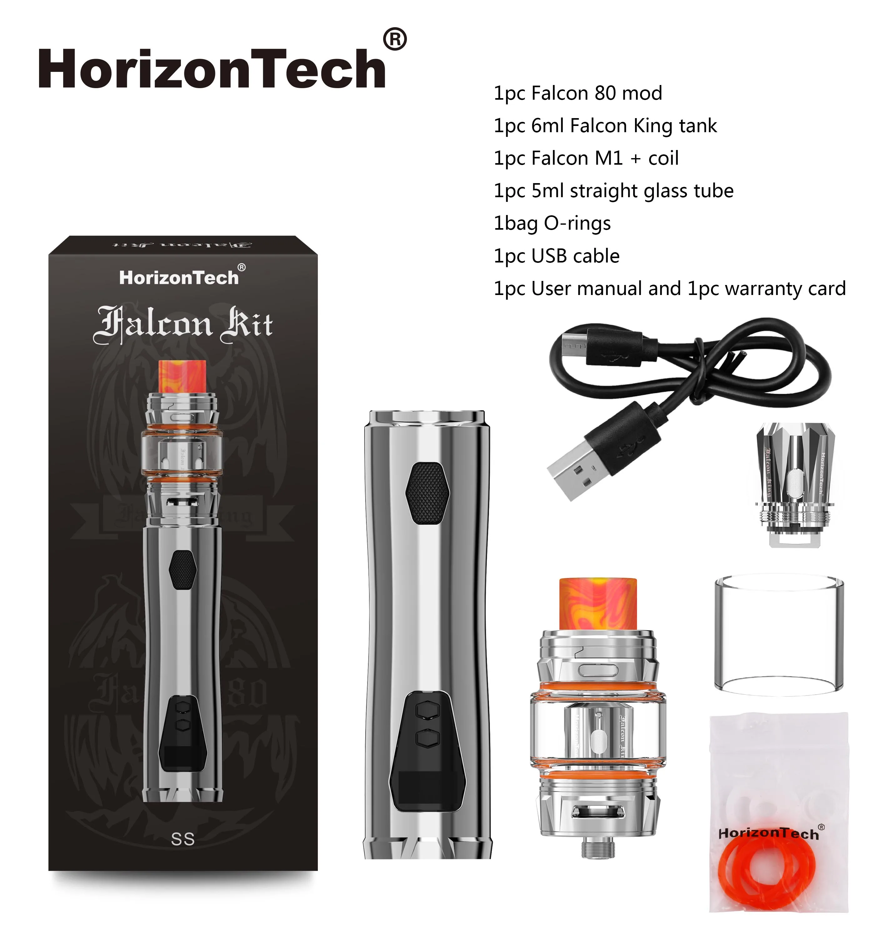 
 Набор жидкости HorizonTech Falcon емкостью 6 и 7 мл  