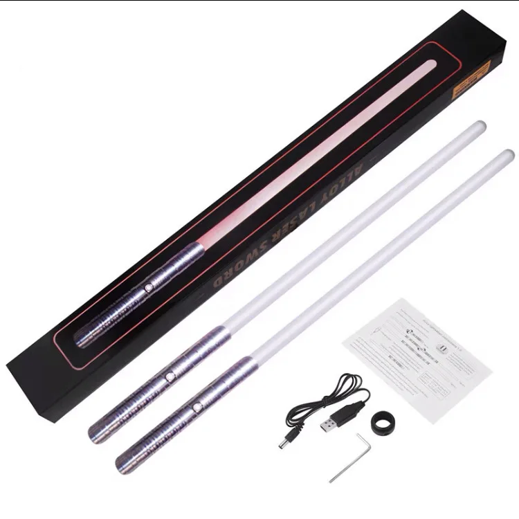 Металлический светодиодный световой меч RGB 7 цветов с переменным