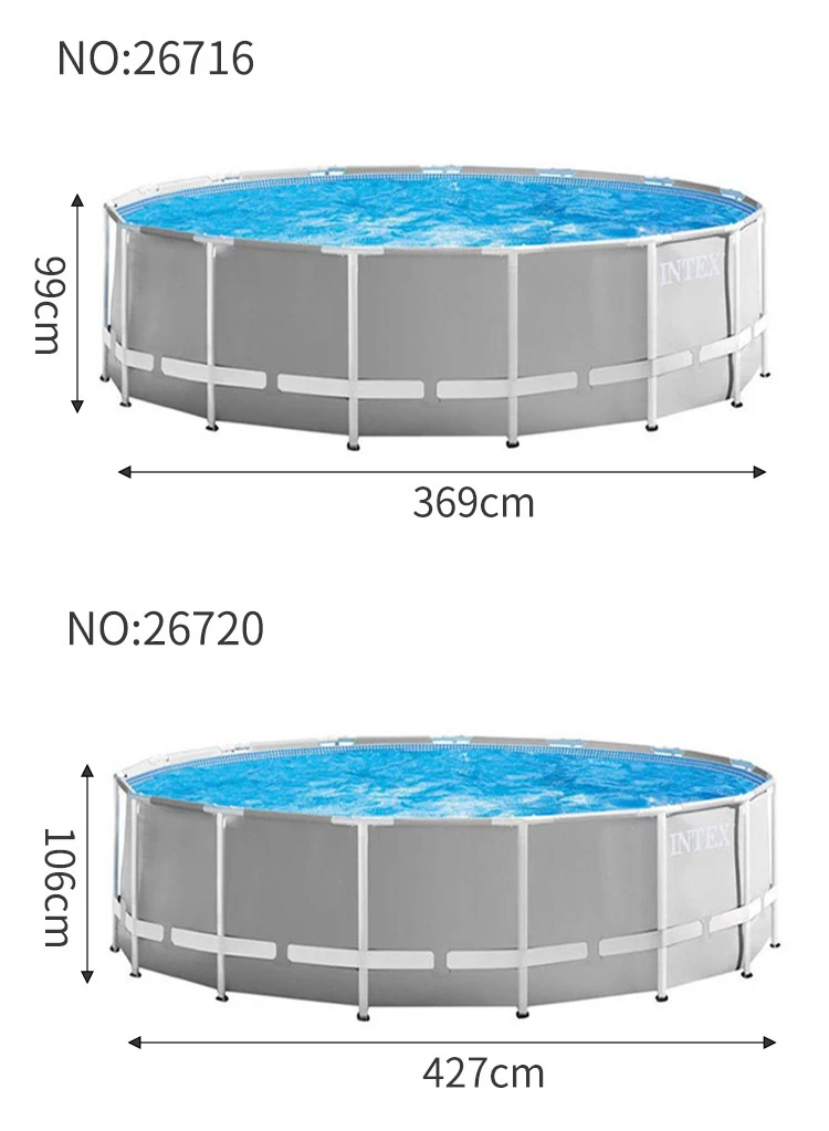 Intex 26702 Ultra Metal Frame Pool Large Adult Round Above Ground Family Swimming Pool Buy