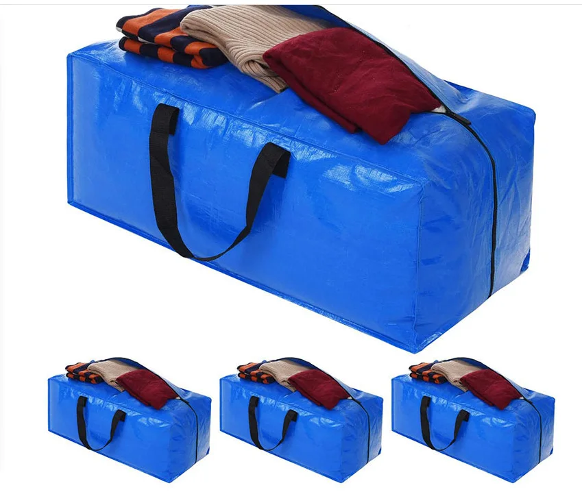 Reusable Custom Printed Ecology Foldable Extra Large Storage Bags Pp Woven