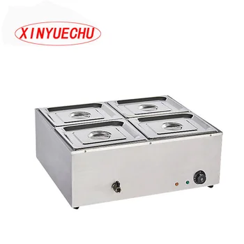 Xin Yuechu Commercial Restaurant Warming Equipment 4 Tank 1.5Kw Kitchen Equipment Electric Buffet Food Warmer Bain Marie