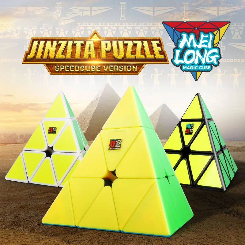 MoYu MeiLong Pyraminx 3x3 Speed Cube - Stickerless Magic Puzzle Würfel