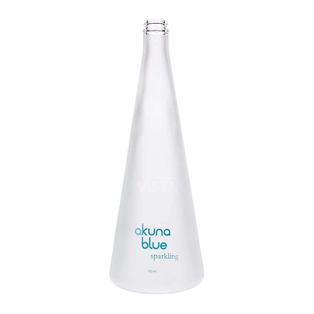 750ml Normal Flint Sparkling Frost Silkscreen Reusable Water Bottle 5 Gallon Water Bottle Led Water Bottle