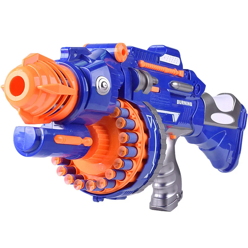 Nerf Gun Electric Toy Gun For Nerf Darts Soft Hole Head Bullets Darts Toy Kids 