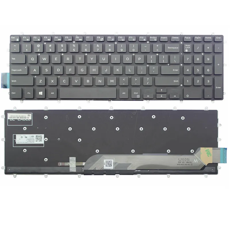 Высококачественная Оригинальная клавиатура для ноутбука Dell Inspiron 15 7566 5567 7567 5665 17-7000, черная клавиатура для ноутбука Dell