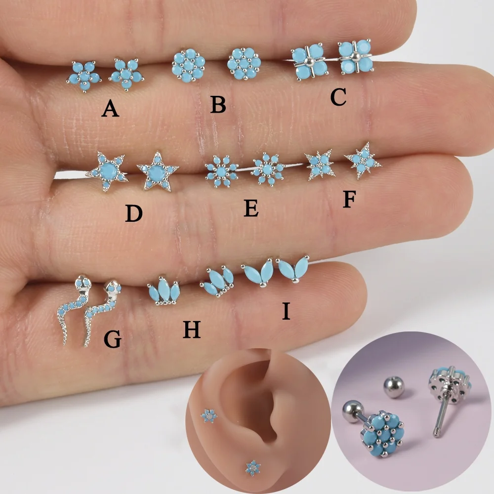 Surgical steel ear deals piercing studs