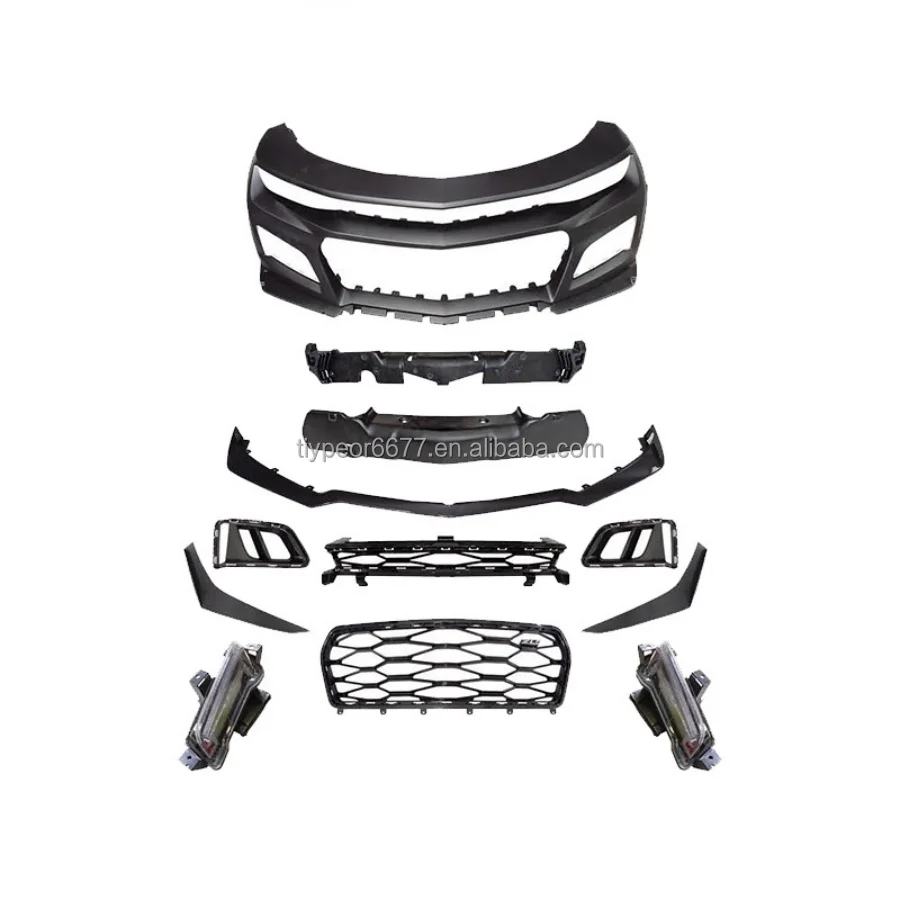 product tiypeor car body kits for 2016 2018 chevrolet camaro front face modification zl1 front bumper 1le surround front bumper-5
