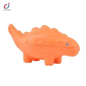 Chengji Mini Dinosaur Model Set Toys Education Cartoon Smooth Rotation Magic Cube Stress Relief Toy Anxiety Toy Fingertips