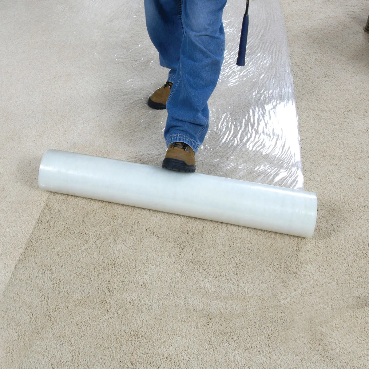 Soft Adhesive Carpet Protector with High Gloss Surface Moisture-Proof Temporary Household Product Blow Molding Processed