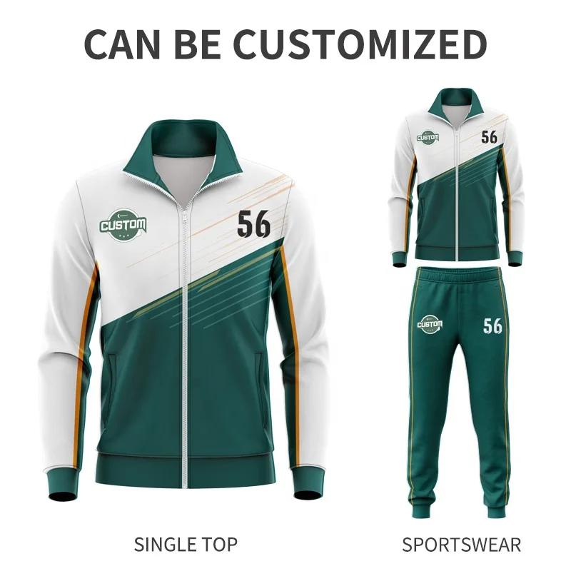 Wholesale Custom Sublimation Polyester Tracksuits Plus Size Men Tracksuit Set Winter ZipperJogging Women Tracksuit Set MX907