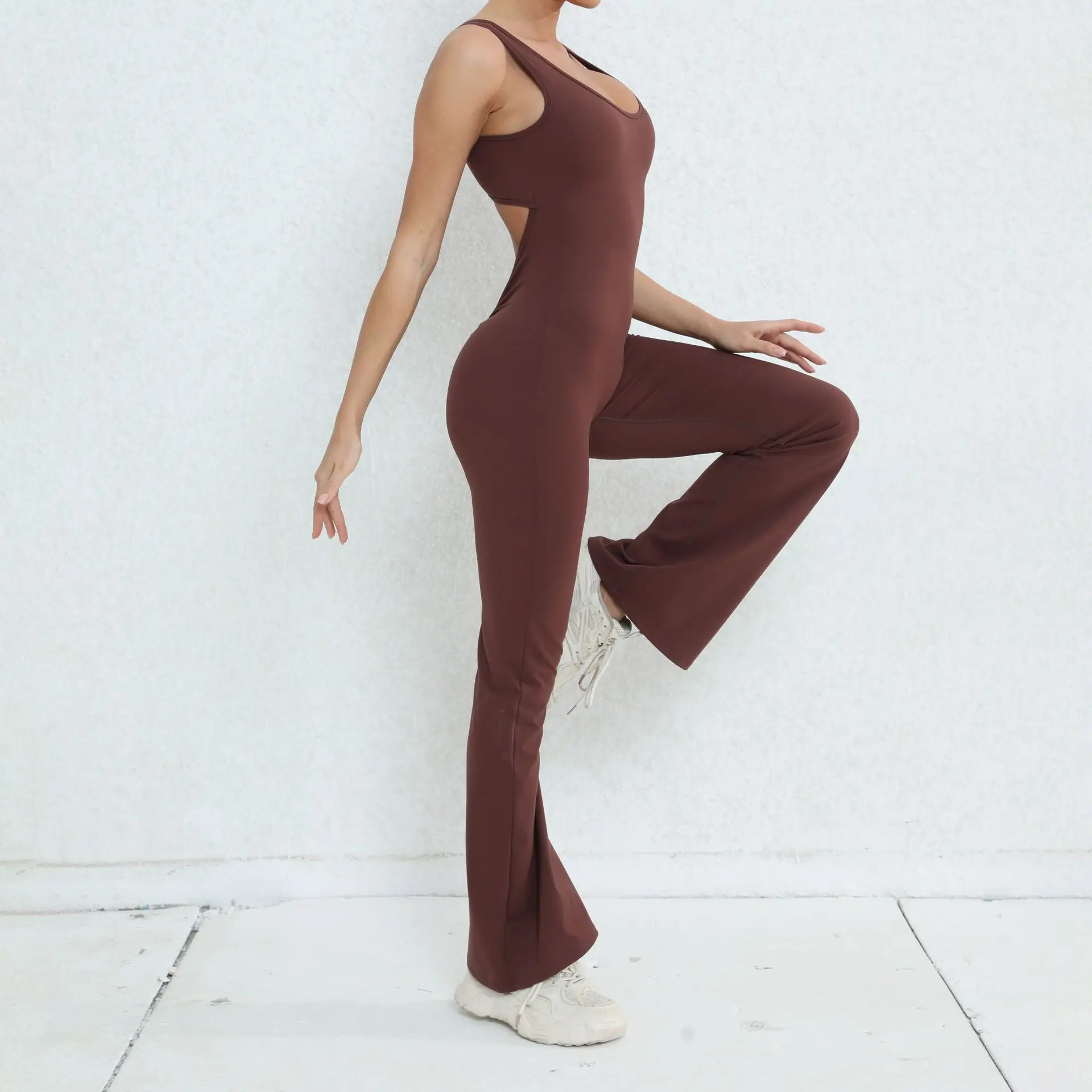 High Quality Wholesale Rompers Sports Fitness Onesie Bodysuit Plus Size Women's One Piece Workout Gym Yoga Jumpsuits factory