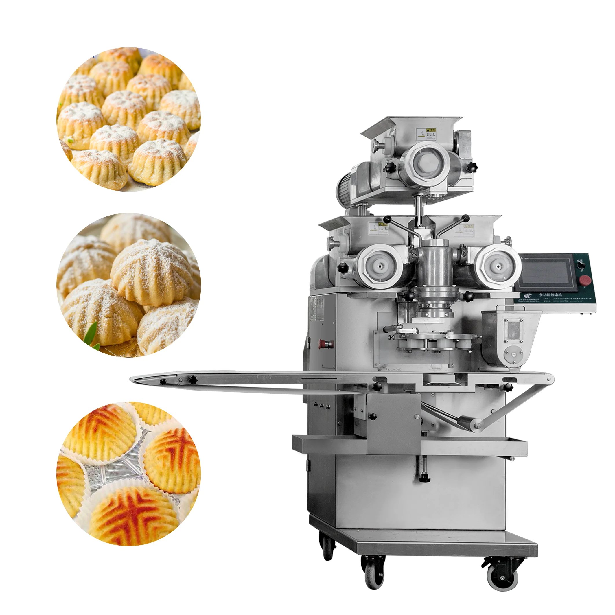 Quality certification sliced cookies encrusting machine with factory price