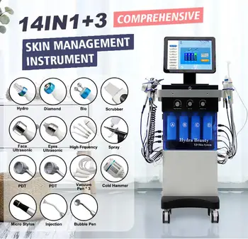 14 in 1 hydro dermabrasion machine beauty Oxygen Jet hydro facial machine with better price