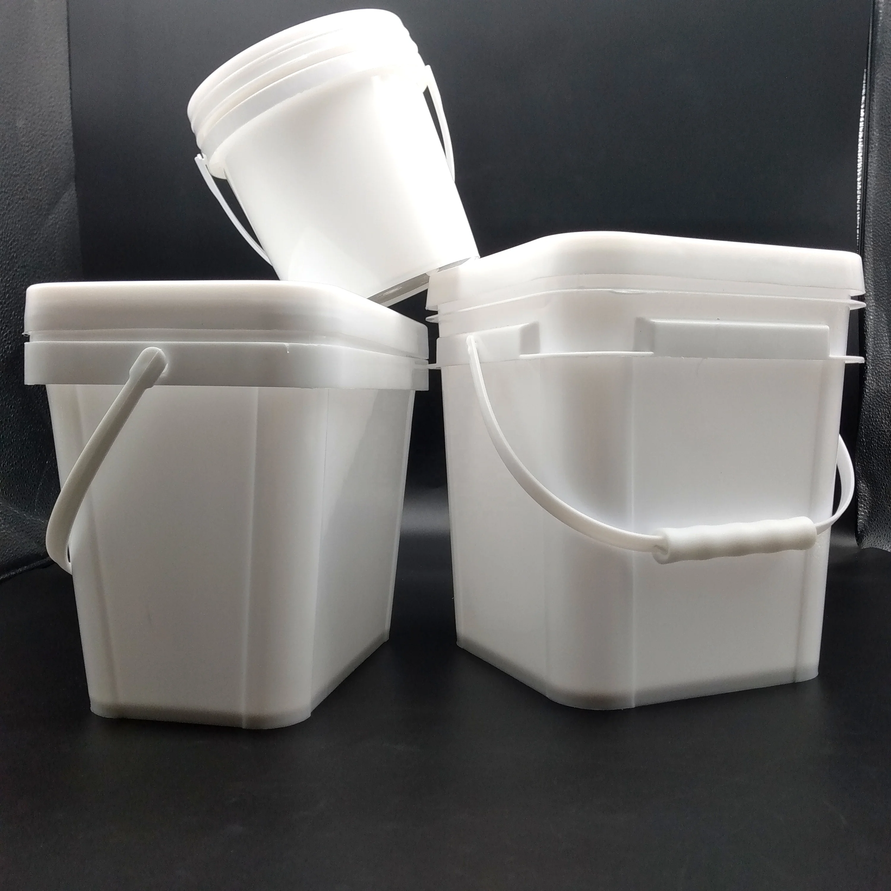 hot sale square pe plastic white