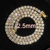 2.5mm Gold Tennis Chains