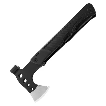 Multifunctional Outdoor Camping and Tactical Hammer Tool Portable Foldable Steel Axe with Life-Saving Extended Plastic Handle