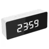 White 2001 Mirror Clock
