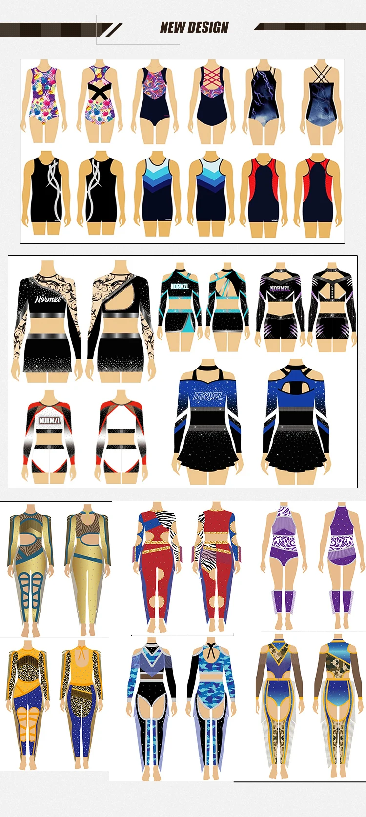 Sublimation Dancewear Rhythmic Girl Custom Design Sleeveless Children ...