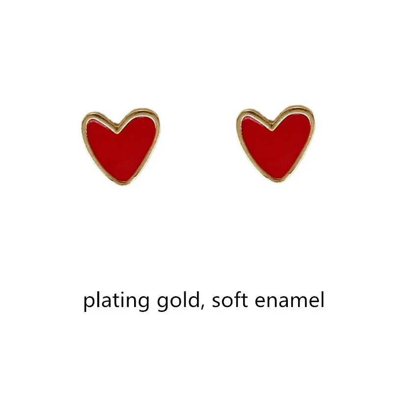Custom Red Heart Hard Enamel Lapel Pin