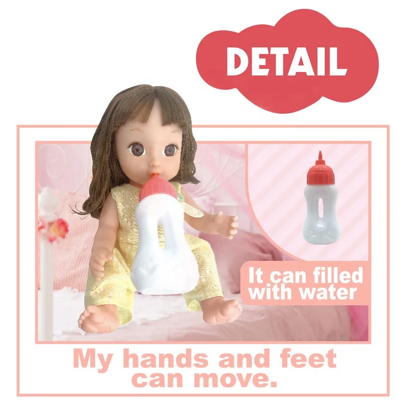 New 12 Inch Vinyl Baby Doll with Kinds of Voice Drinking and Urinating Best Selling Pretend Play House Dolls Toy for Girls