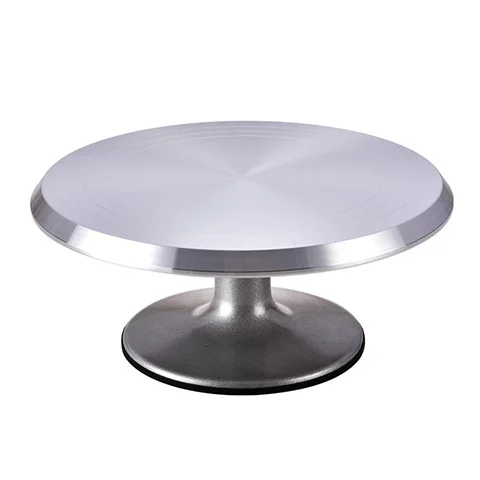 2022 12In Aluminium Alloy Rotating Revolving Baking Supplies Cake