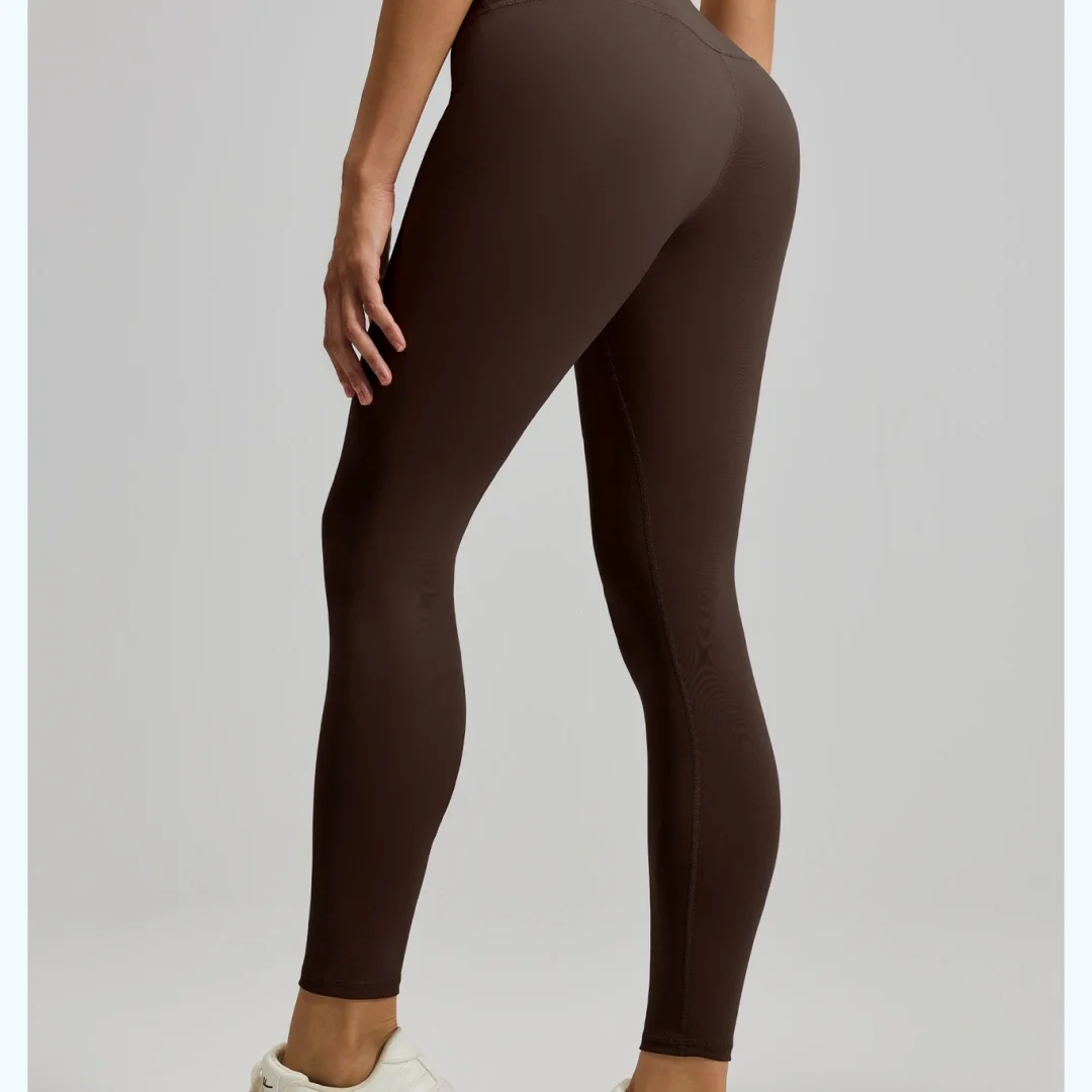 Simple Solid Color Women's Long Yoga Pants High Waist Shaping Casual Daily Commute Home Versatile Four-Way Stretch Spandex/Nylon