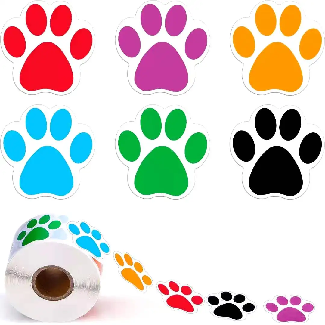 paw print stickers dog cat bear paw labels stickers for laptop r