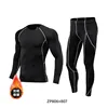806 + 807 Black grey fleece tights
