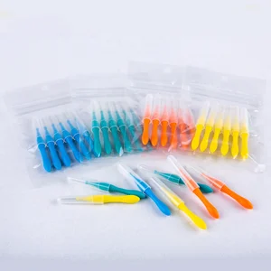 Daily Care Fresh Breath Interdenal Brushes Free Sample Anti-slip TPE Handle Dental Brush Customize Wholesale 0.8mm 0.7mm 0.6mm