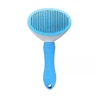 [New] Blue fine needle comb [plastic handle] opp bag