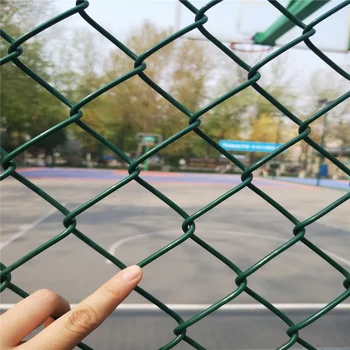 Best Quality Outdoor Galvanized/Pvc Coated Stainless Diamond  Chain Link Fence Panel with Cutting Processing Service