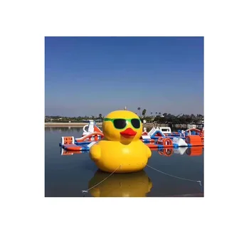 Manufacturers direct inflatable water big yellow duck floating PVC inflatable big yellow duck cartoon animal air model