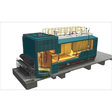High-Temperature 150 Tons Biomass Horizontal Fire-Water Tube Boiler for Industrial Use Producing Hot Water and Steam