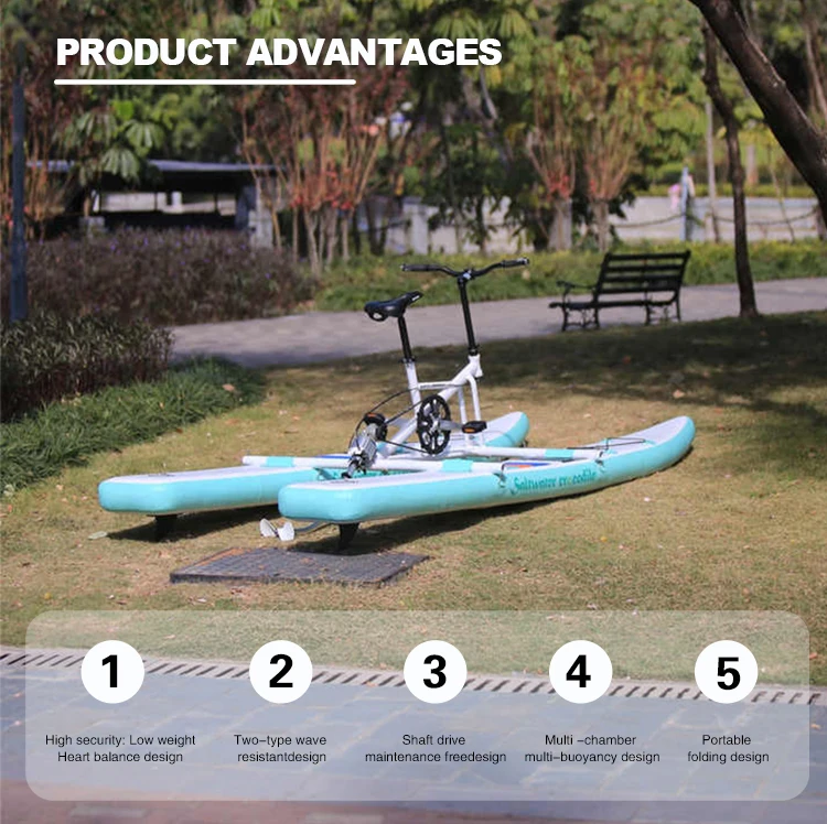 Inflatable Water Exercise River Sea Bike Swan Pedal Boat 1or2 Person